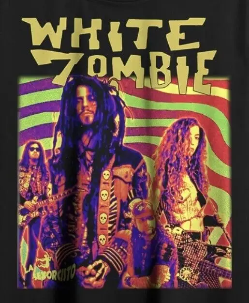 Chemise blanche de bande de zombie de style vintage, chemise d'album de La sexorcisto, chemise unisexe