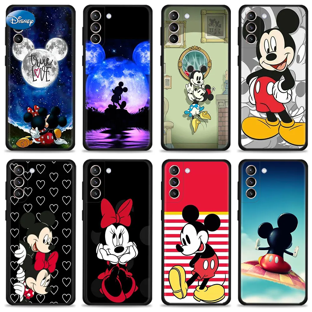 For Samsung Galaxy S24 S23 S22 Ultra 5G S10 Lite S21 Plus Note 20 10 S20 FE Phone Case Disney Hug Mickey Minnie Look Star