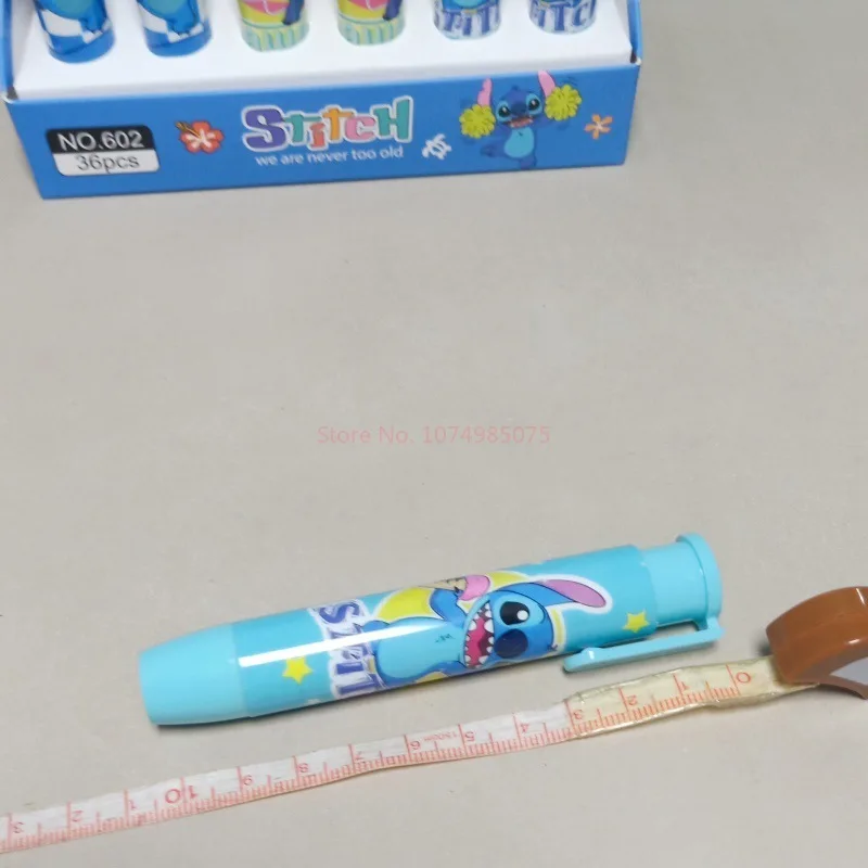 Imagem -04 - Disney Ponto Batom Modelagem Borracha Lilo e Ponto dos Desenhos Animados Bonito Estudante Suprimentos Papelaria Atacado 36 Pcs