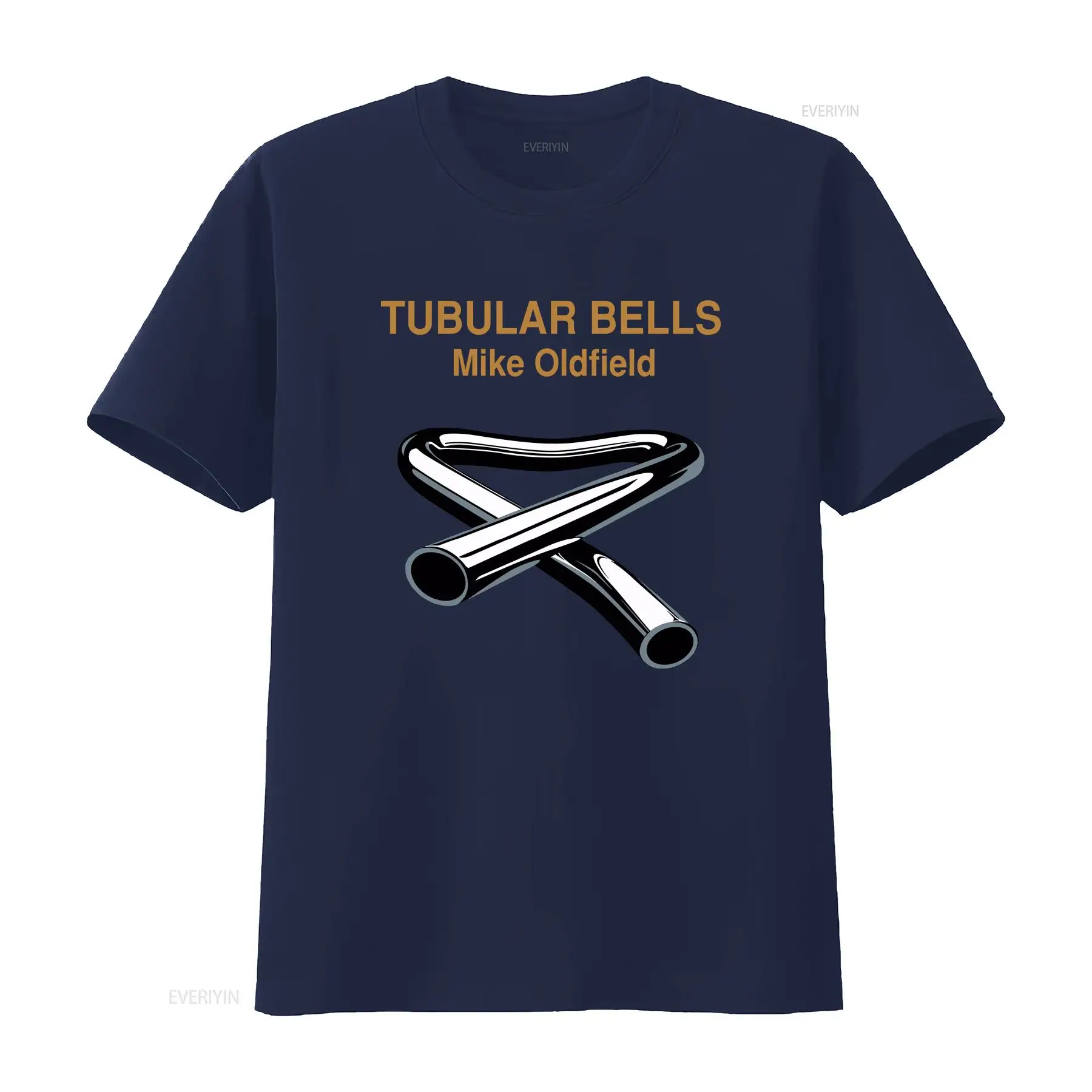 2025 نموذج جديد مايك أولدفيلد ألبوم أجراس أنبوبي تي شيرت AyersBedford قطن تي شيرت بأكمام طويلة عتيق عتيق مغسول