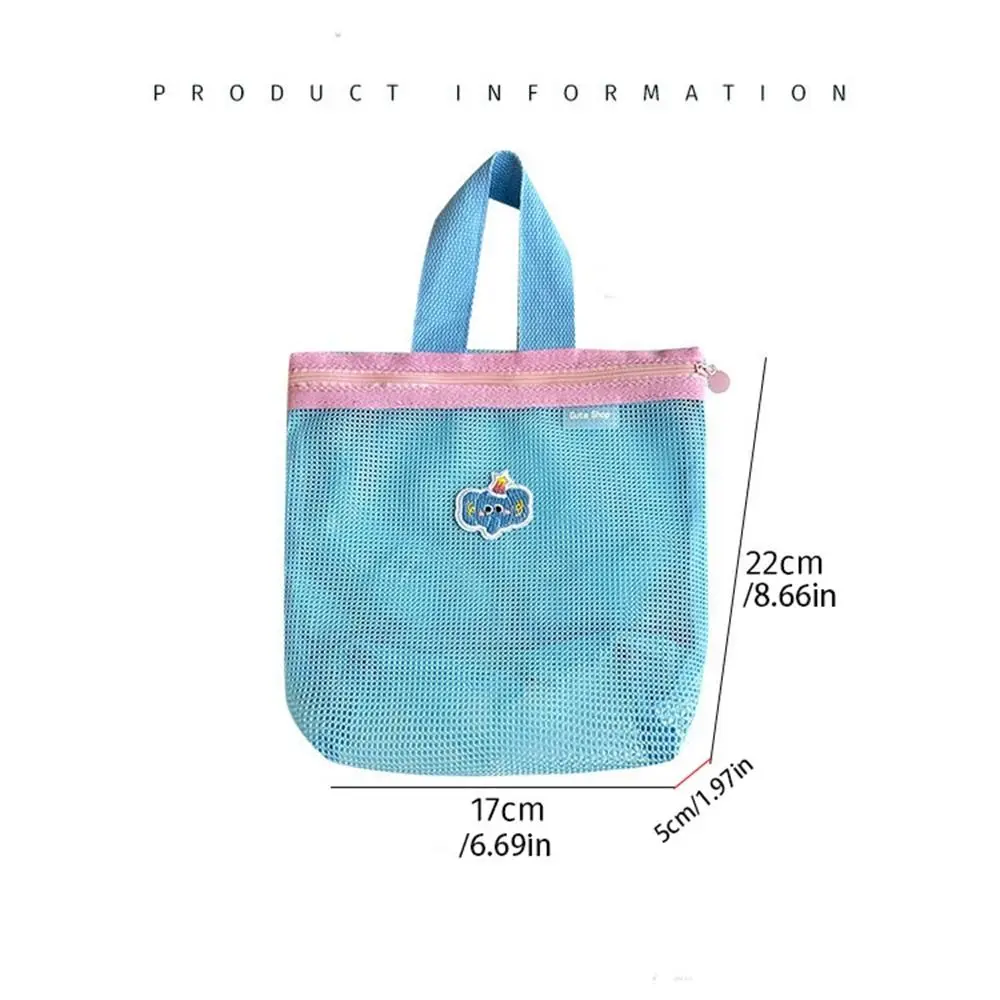 Borsa portaoggetti per la cura della pelle Borsa per cosmetici da donna Pennello per trucco Cancelleria per studenti Borsa portaoggetti in rete Rossetto Articoli da toilette di grande capacità