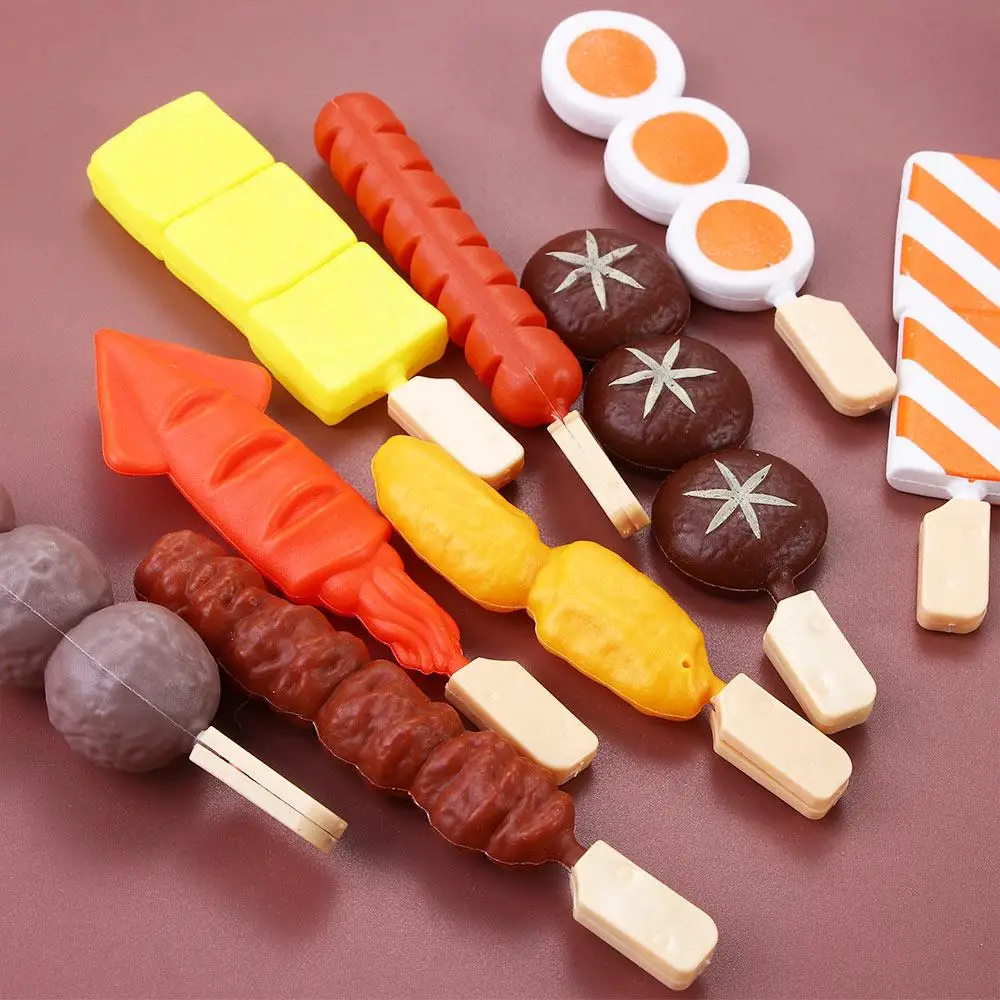 Artificial  Foods Simulate BBQ Toys Set Simulation Cookware Pretend Play Kitchen Kids Toys Role Play Simulation Barbecue Toy