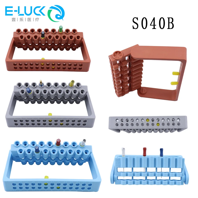 Dental Endo Files Holder Dentistry Endodontic Drill Stand Root Canal File Block Organizer Sterilization Disinfection