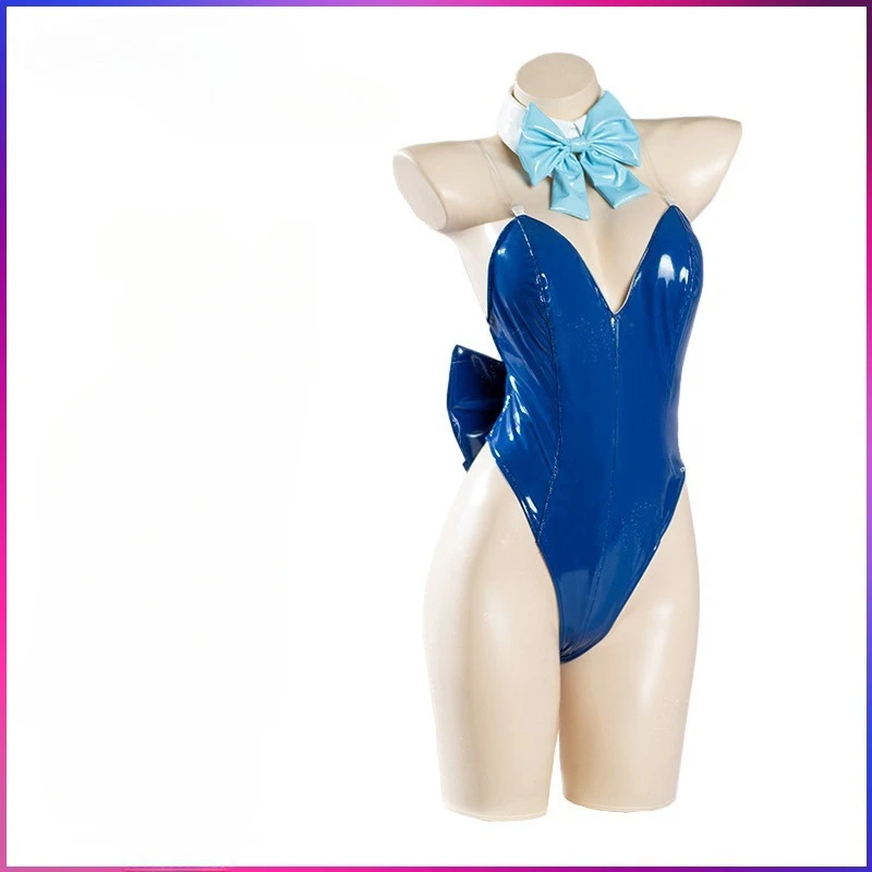 

Adult Women Swimsuit Blue Game Archive Role Play Bikini Girl Uniform Fashion Sexy Hot Girl Clothes Hairpin Accessories New 2025