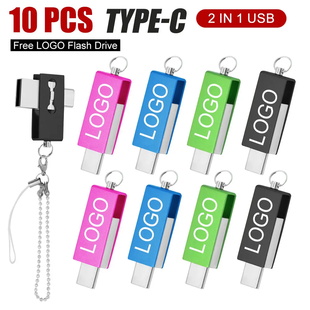 

10PCS/lot Colour 2.0 USB Flash Drive 8GB 16GB 32GB 64GB USB Stick Pen Drive 128GB Pendrive for Smart Phone/PC Free Custom Logo
