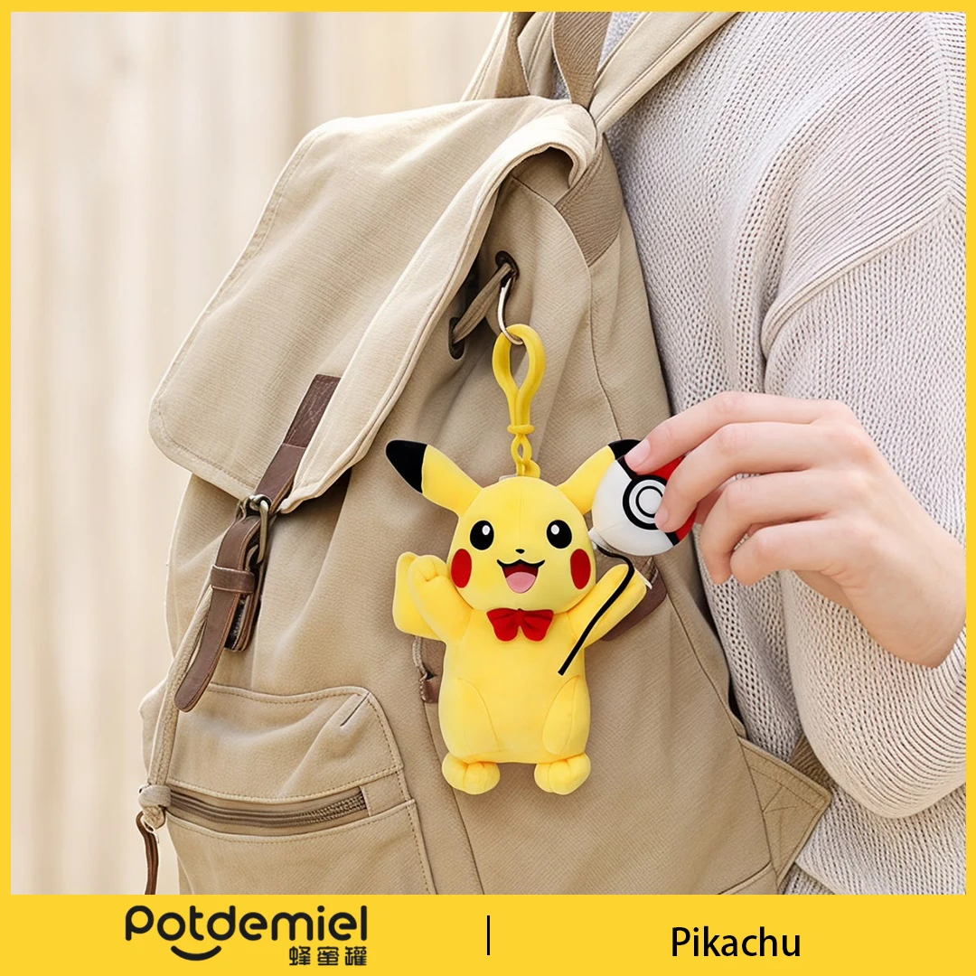 Potdemiel Pokemon Pikachu Stuffed Pendant Handbag Decoration Wallet Decoration Backpack Ornament Party Favor Unisex Durable view 3