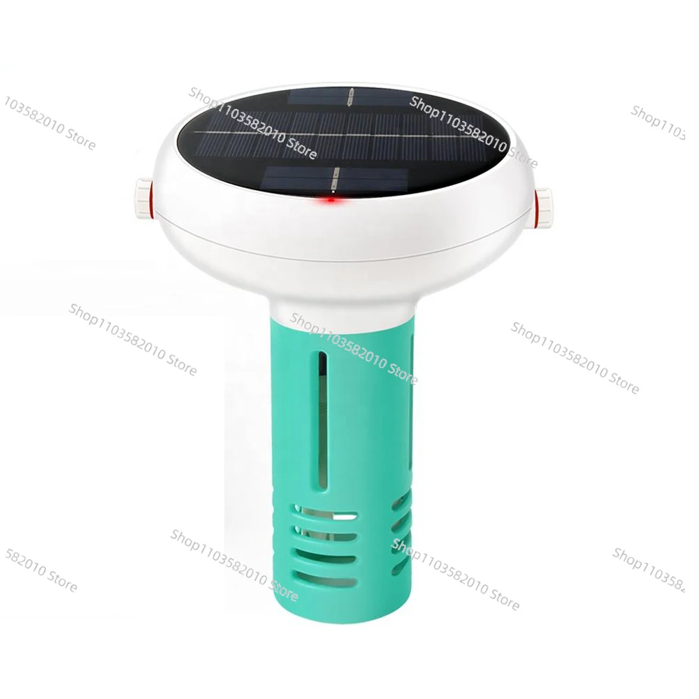 Solar Waterproof Chlorometer Chlorine pH TDS EC ORP Salinity TEMP 7 in 1 Water Quality Monitor for Swimming Pools