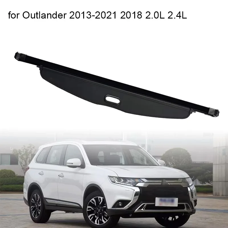 Auto Trunk Curtain Covers For Mitsubishi Outlander 2013-2021 2018 Rear Rack Partition Shelter Trunk Organizer Shield Shade