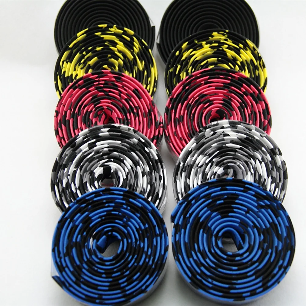

1 Set Bike Handlebar Tape Skid-Proof Grips Cover Breathable Sweat-Absorbing Cycling Wrap Handlebar Belt Road Anti-Slip Non-Slip