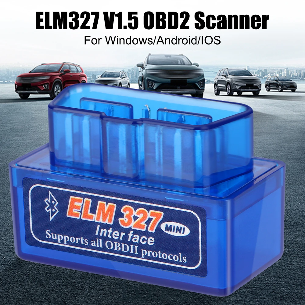 Car Diagnostic Scanner Bluetooth V1.5 Detector Code Reader Dual Mode ELM327 OBD2 Interface Adapter For IOS/Android