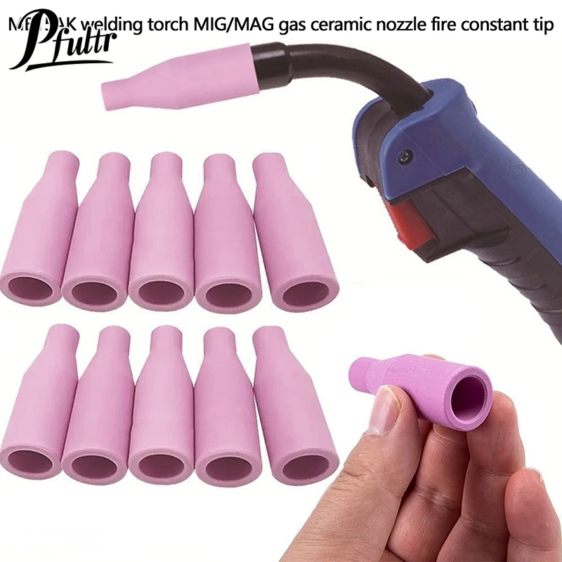 1/2PCS Euro Style Welding Tip Nozzle Shield Cup For Welding Torch MB-15AK 14AK MIG/MAG Gas Ceramic Nozzle