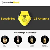 SpeedyBee Speedy Bee 5.8 GHz RHCP SMA/UFL/MMCX-90°/MMCX-Straight Antenna V2 for RC FPV Racing Drone