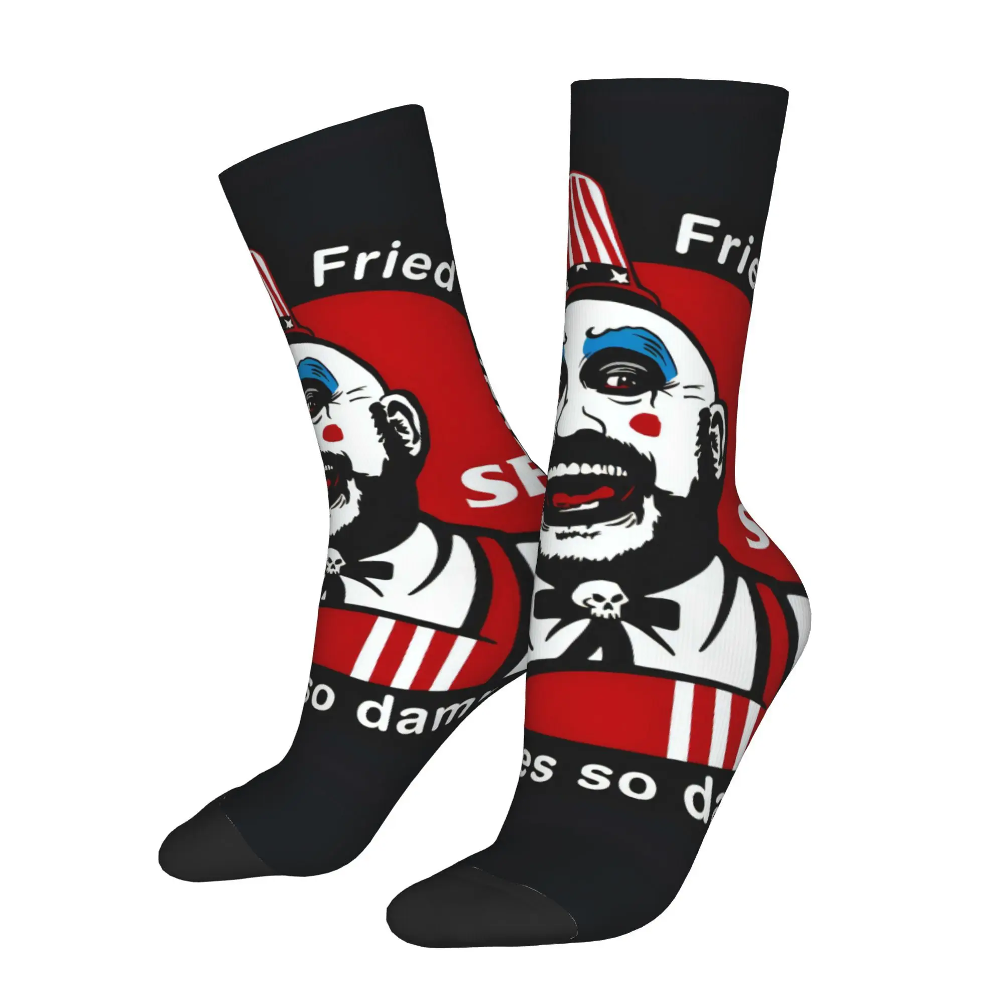 

Funny Sock for Men Horror Movie Patterns Hip Hop Harajuku Happy Quality Pattern Printed Crew Sock Casual Gift