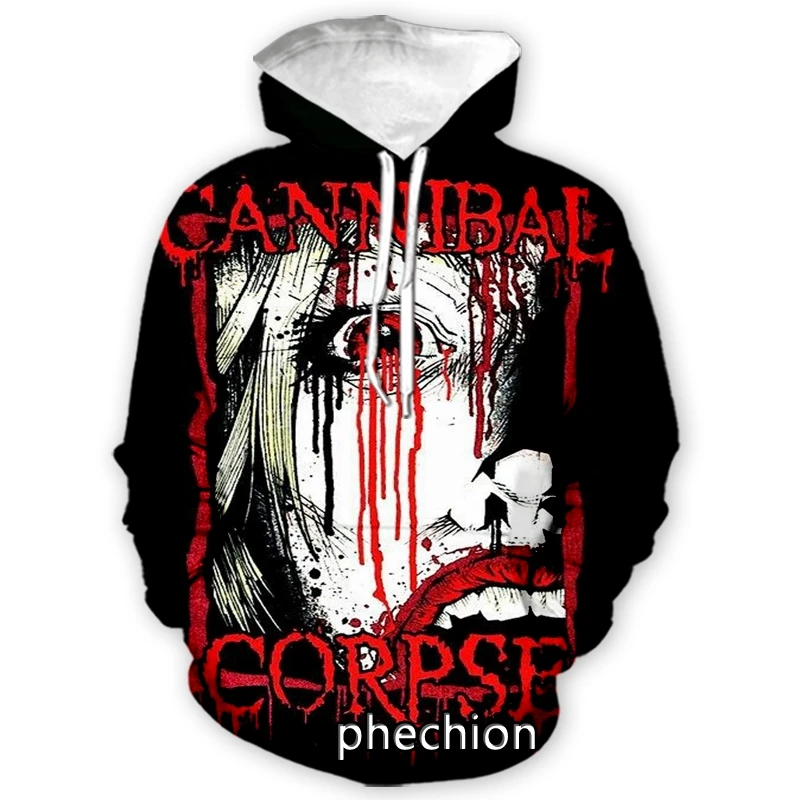 phechion New Fashion Men/Women Cannibal Corpse 3D Print Long Sleeve Hoodie Casual Sweatshirt Hoodies Men Pullover A13