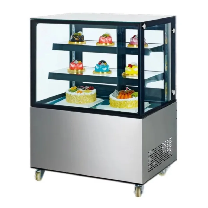 

5 Feet Standing Floor Cake Chiller Display Showcase Refrigerator for Bakery