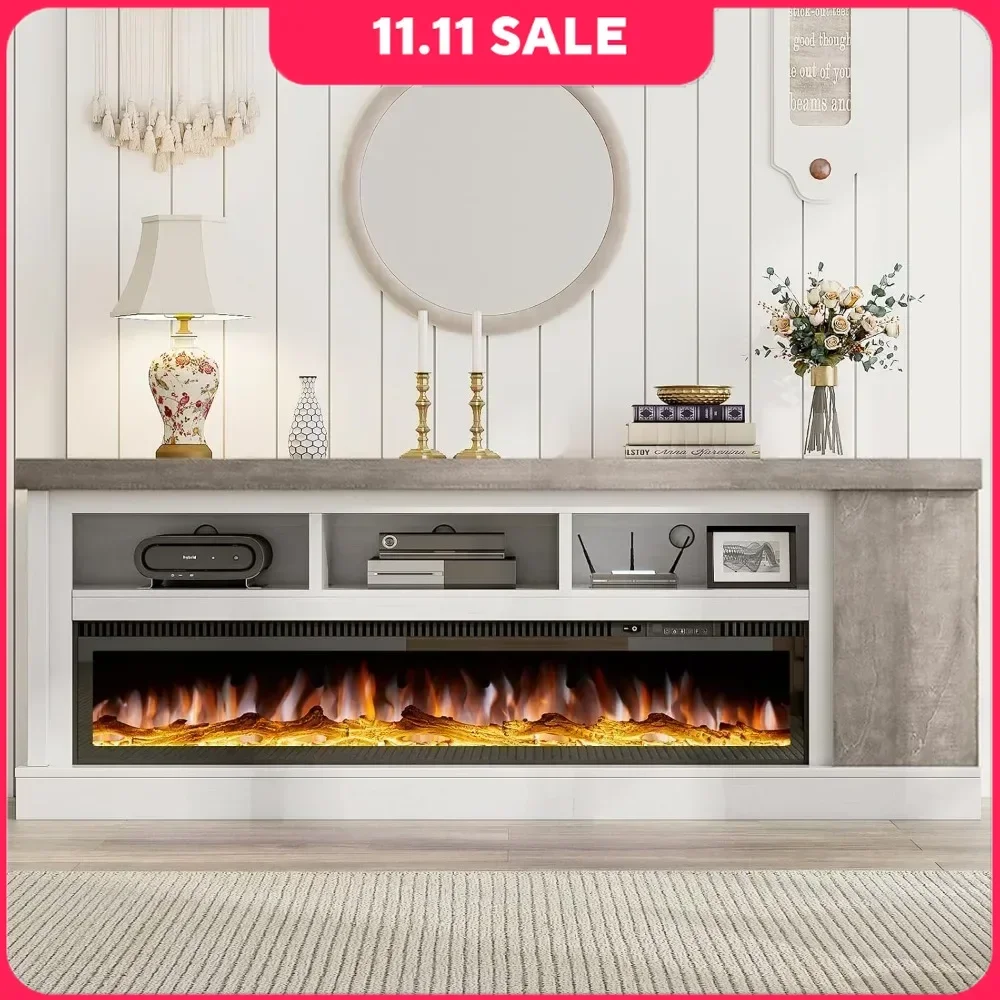 Electric Fireplaces TV Stand for TVs Up To 85