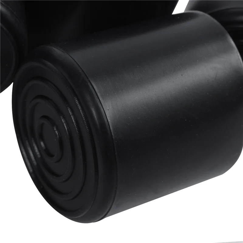 BAAU muebles de goma muleta pies taburete silla pierna punta almohadilla 12 piezas negro