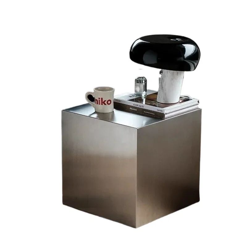 

Creative stainless steel square edge with small apartment, household living room, sofa edge, storage corner