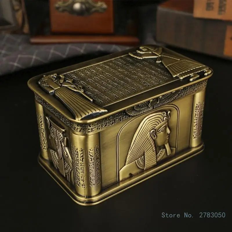 

Vintage Rectangular Antique Storage Cases Women Trinket Jewelry Box Gift Necklace Earrings Rings Jewellery Organiser Box