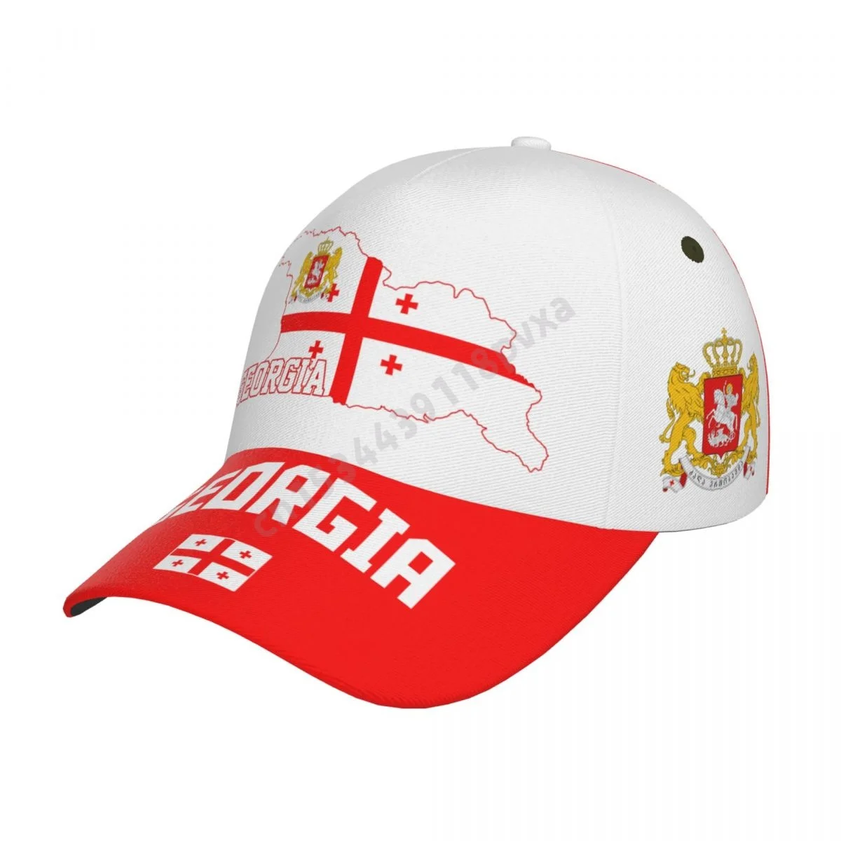 Unisex Georgia Flag Georgian Cool Adult Baseball Cap Patriotic Hat for Baseball Soccer Fans Men Women