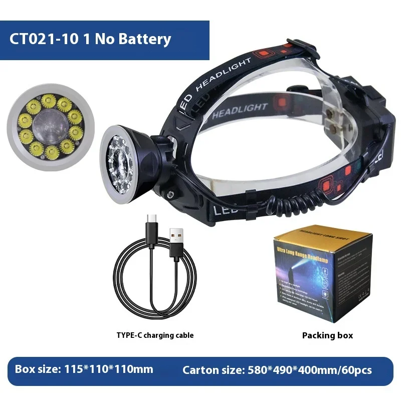 Super Powerful Headlamp Rechargeable Led Headlight 18650 High Power Led Head Flashlight Outdoor Camping Fishing Head Lamp