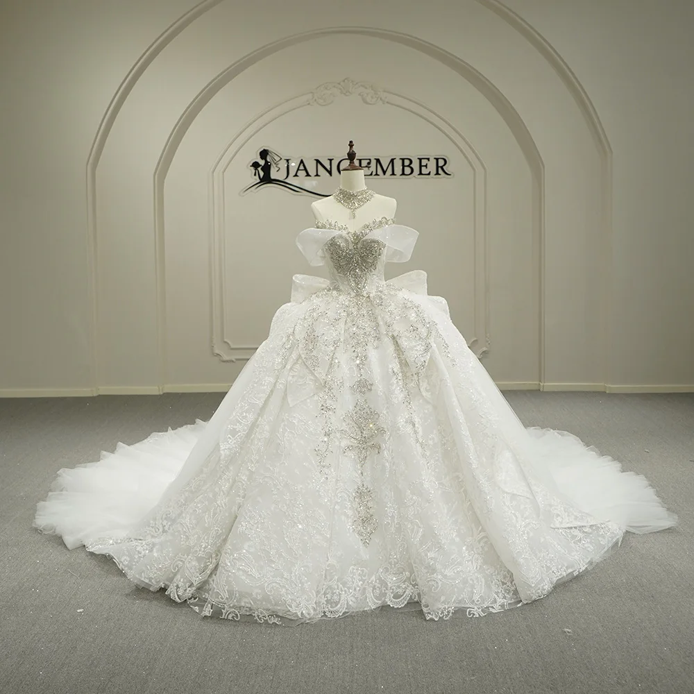Customized Vintage Puffy Ball Gown Wedding Dress With Lace Sweetheart Short Sleeves Bridal Gowns Vestido De Novia Chapel Train