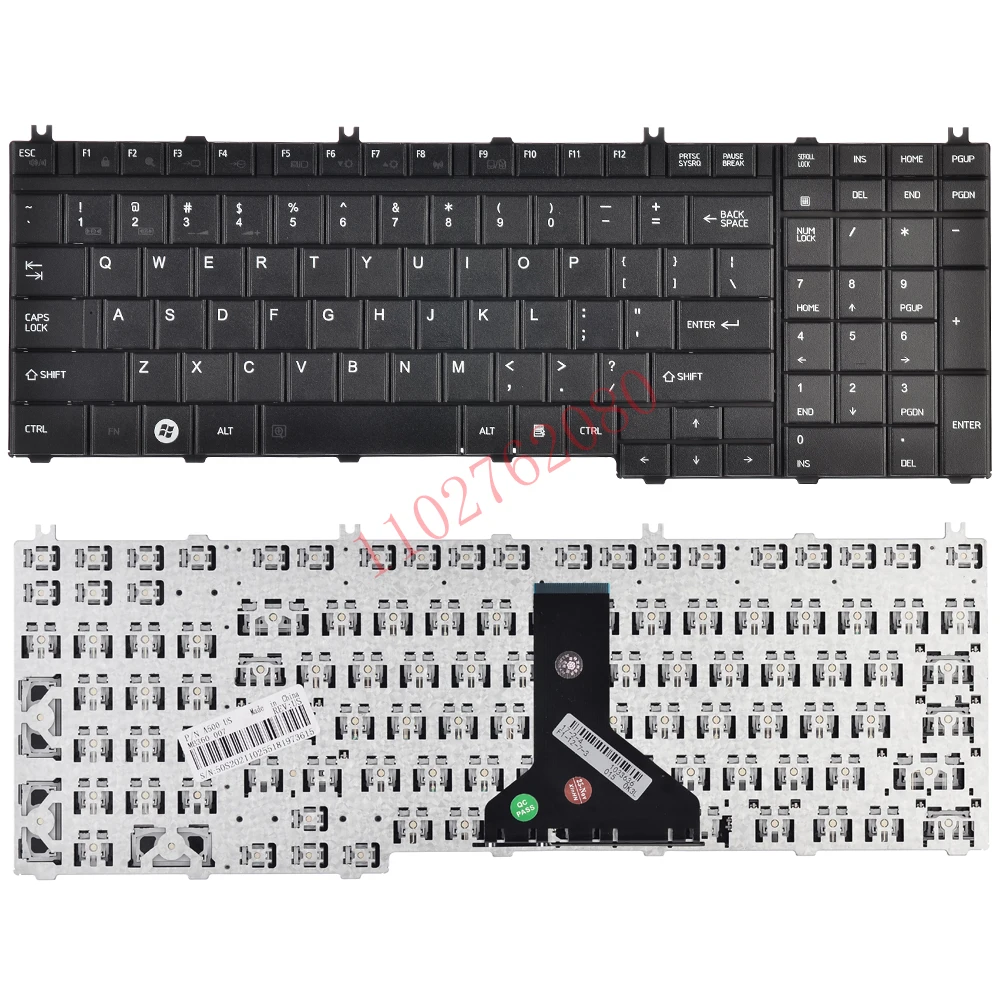 Para Toshiba Qosmio A500 A505 G50 G55 X300 X305 X500 X505 L350 L350s L355 L355s L500 L505 P teclado de ordenador portátil con diseño estadounidense