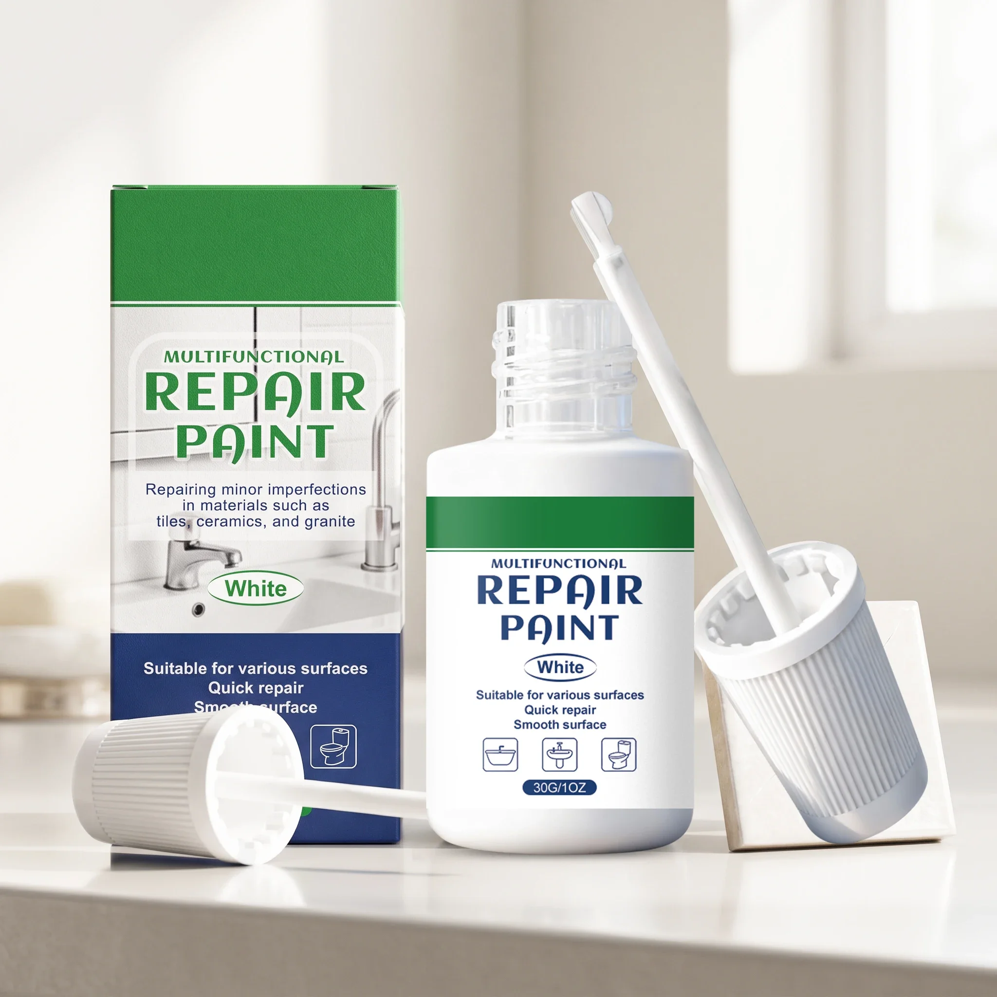 AMZ multi-functional refinish paint, suitable for ceramic DIY home operation to cover traces and optimize water vapor resistance refinish paint