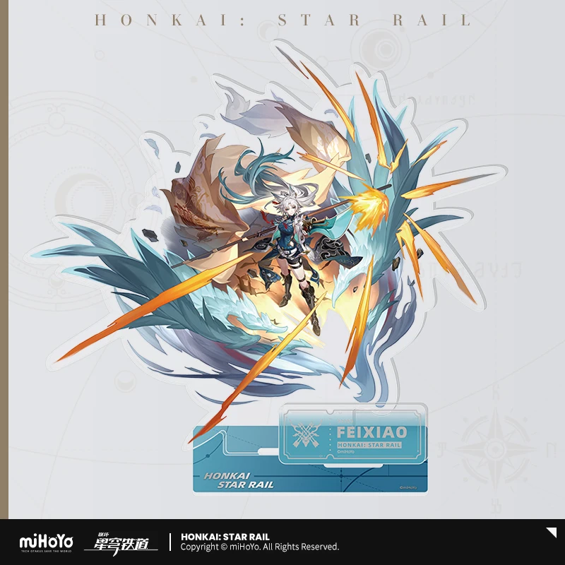 Official Honkai Star Rail Acrylic standing signs miHoYo Anime Figure Dan Heng Dr.Ratio Character Doll Acrylic Desktop decoration