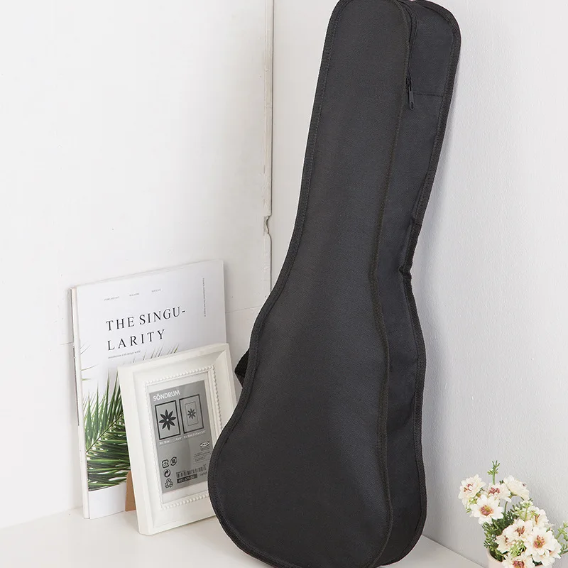 21/23 /26 Inch Portable Ukulele Bag Soft Waterproof Case Mini Guitar Black Backpack Musical Instrument Accessory