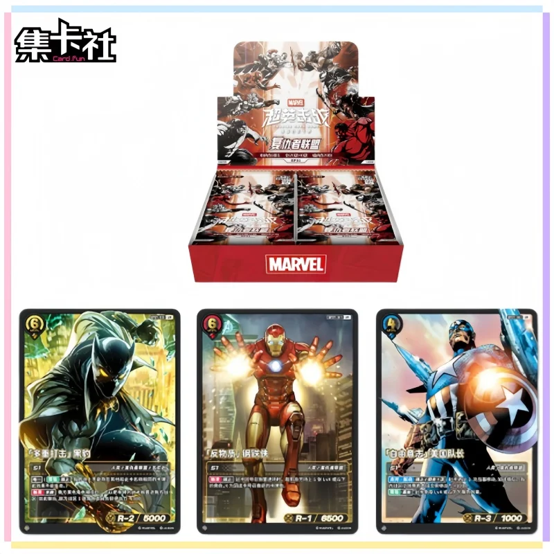 New Arrival Card.Fun Marvel Spider‑Man Collectible Cards Official Licensed TCG Battle Cards Marvel Hero Rush Trading Card Toys
