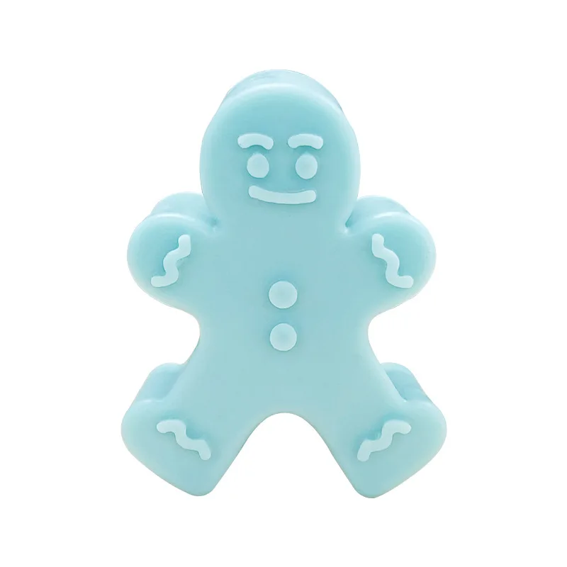 Weihnachten Lebkuchenmann Kerzenform Keks Schokolade Backen Kuchenform DIY Weihnachtsatmosphäre Duftkerze Silikonform