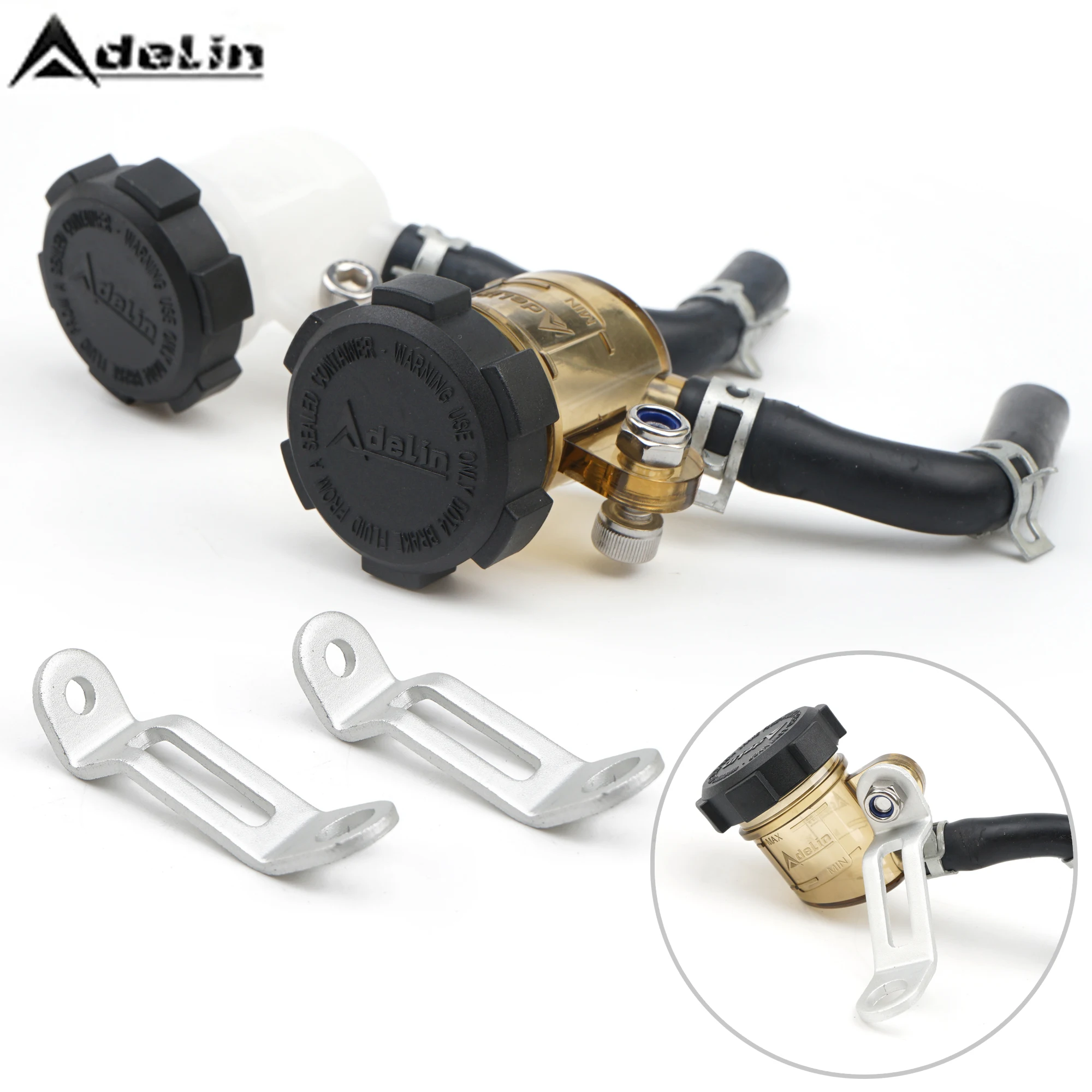 Motorcycle Brake Oil Tank Foot Brake Master Cylinder Adelin PX1 Oil Cup Fluid Bottle Reservoir Dirt Bike Scooter Pitbike