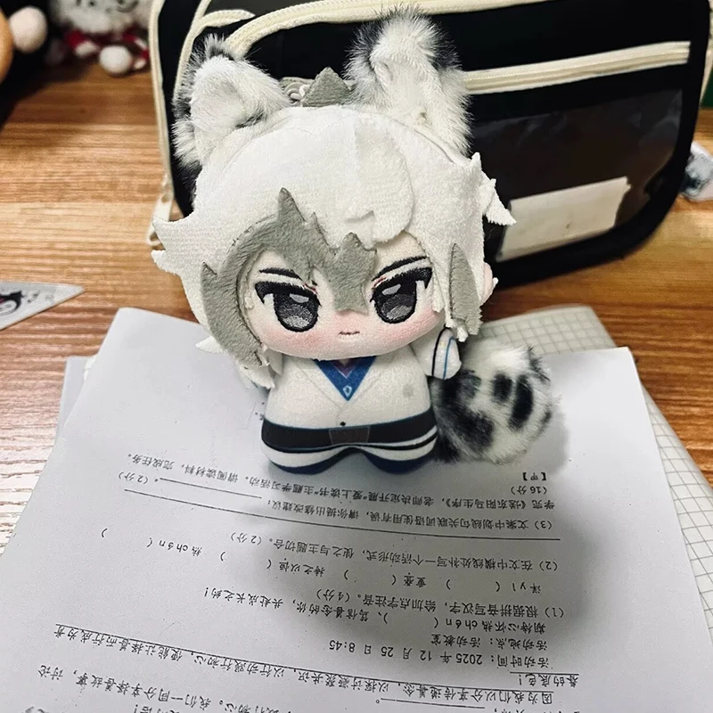 

10cm Pedant Arknights Silver Ash Plush Doll with Tail Cartoon Printed SilverAsh Stuffed Toy Starfish Body Gift Plusie Doll