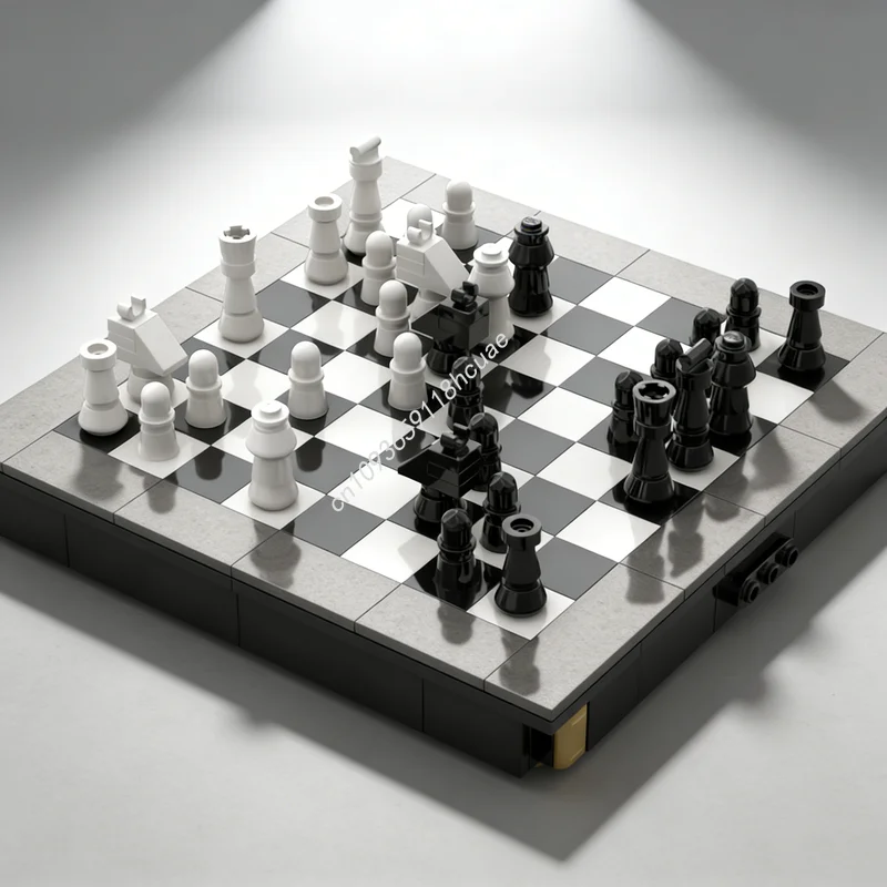 

364pcs MOC Mini Chess Game Games Model Building Blocks Architecture Christmas Gifts Toy Idea Creative Education Brick Birthday