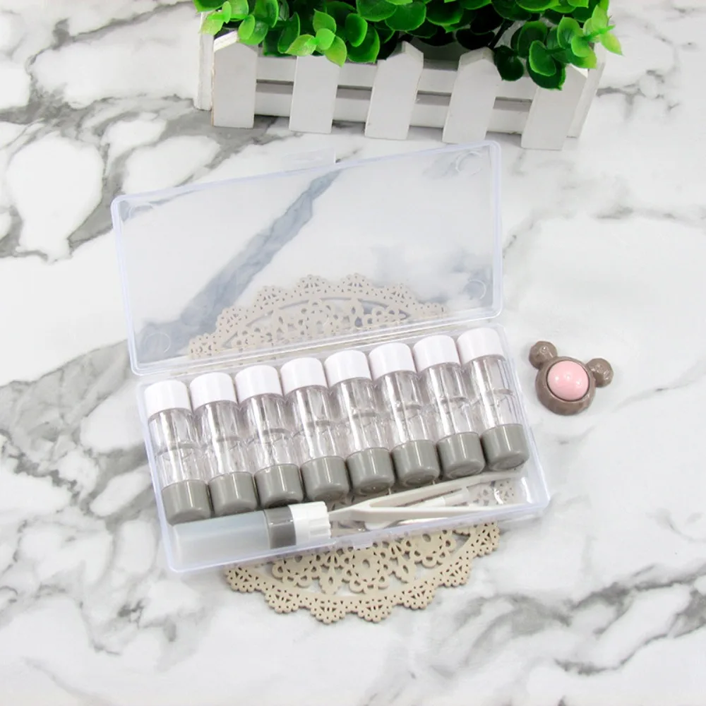 

2-9 Pcs/Set Dustproof Contact Lenses Case Multi-Function Transparent Contact Lenses Soak Storage Case Small Design Portable