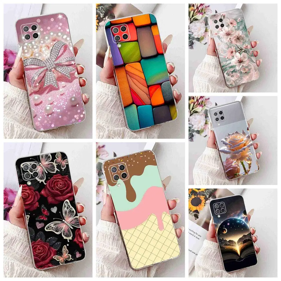 Für Samsung Galaxy A42 5G Fall Beliebte Muster Blumen Weiche Silikon TPU Abdeckung Für Samsung a42 A42 6,6 "SM-A426B Mode Shell