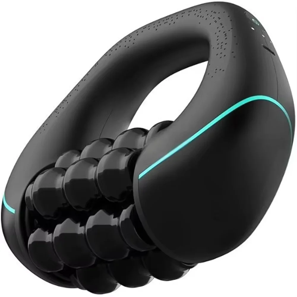Mini Rolling Percussive Massager Whole Body Fatigue Relief Deep Tissue and Muscle Recovery Rechargeable Powerful 3-Speed Spin