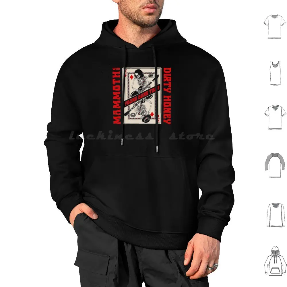 Mammoth Wvh Dirty Honey Young Guns Tour Hoodie cotton Long Sleeve Music Stripes Galaxy Discount Long Sleeve Stuff Phone Skin