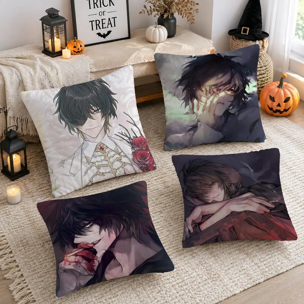 Towa S-slow Damage Cushion Cover Plush Decorative Pillow Case With Hidden Zipper Cutecore Room Decor For Home