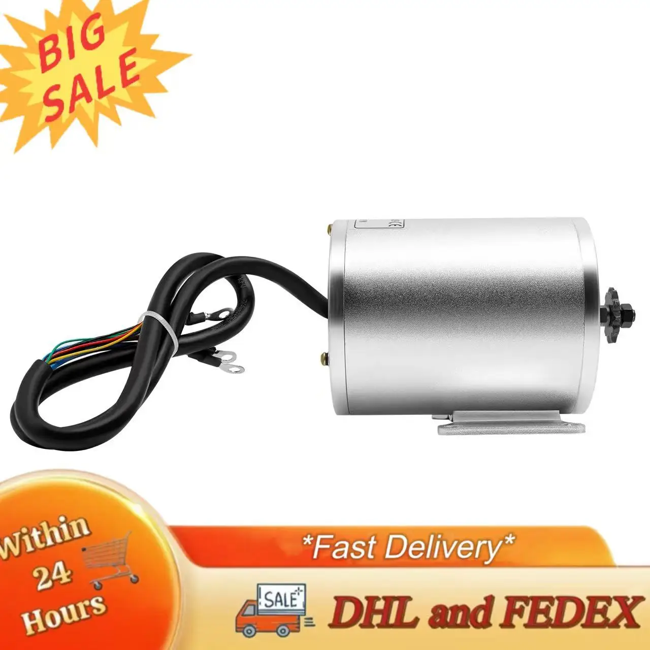 

Бесщеточный двигатель 60 В 72 В 2000 Вт с контроллером Бесщеточный двигатель 4300 об/мин для электрических скутеров, электронных велосипедов, картингов