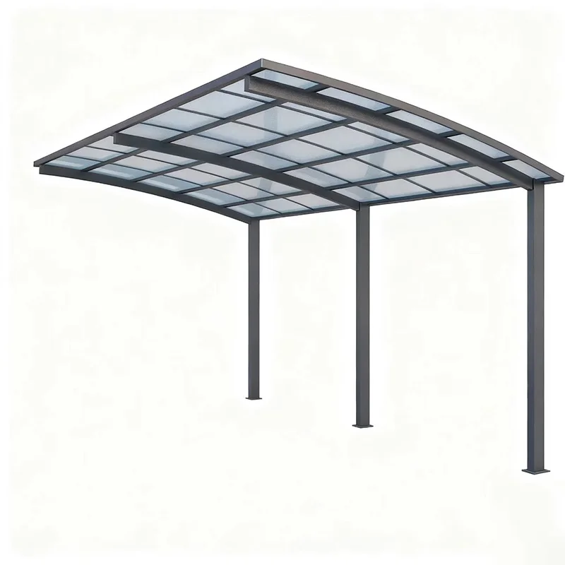 قوية الألومنيوم في الهواء الطلق سيارة مرآب مظلة معدنية في الهواء الطلق مقاوم للماء البولي كربونات سيارة المأوى المرآب لسقيفة مواقف السيارات #6