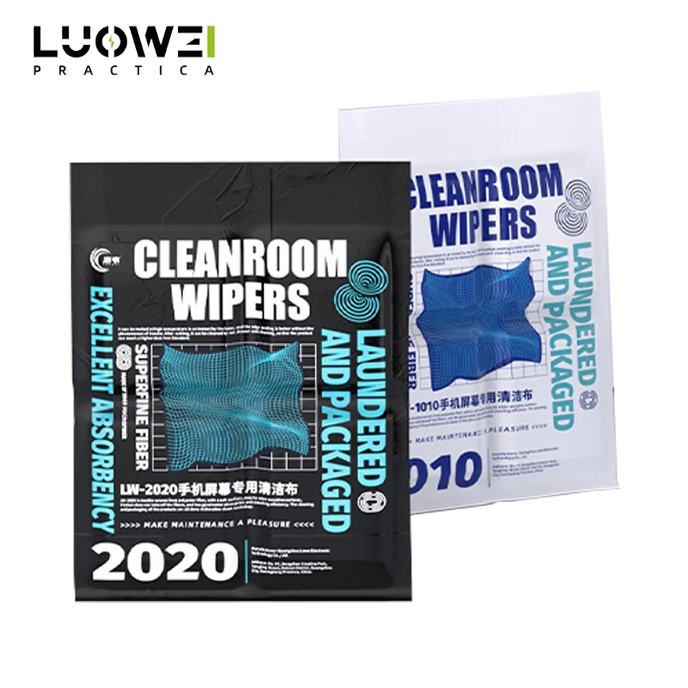 

LUOWEI LW-2020/1010 Беспыльная протирка, ультра-мягкое чистое тонкое волокно для ремонта мобильных телефонов, чистящие средства для удаления пыли с ЖК-дисплеем