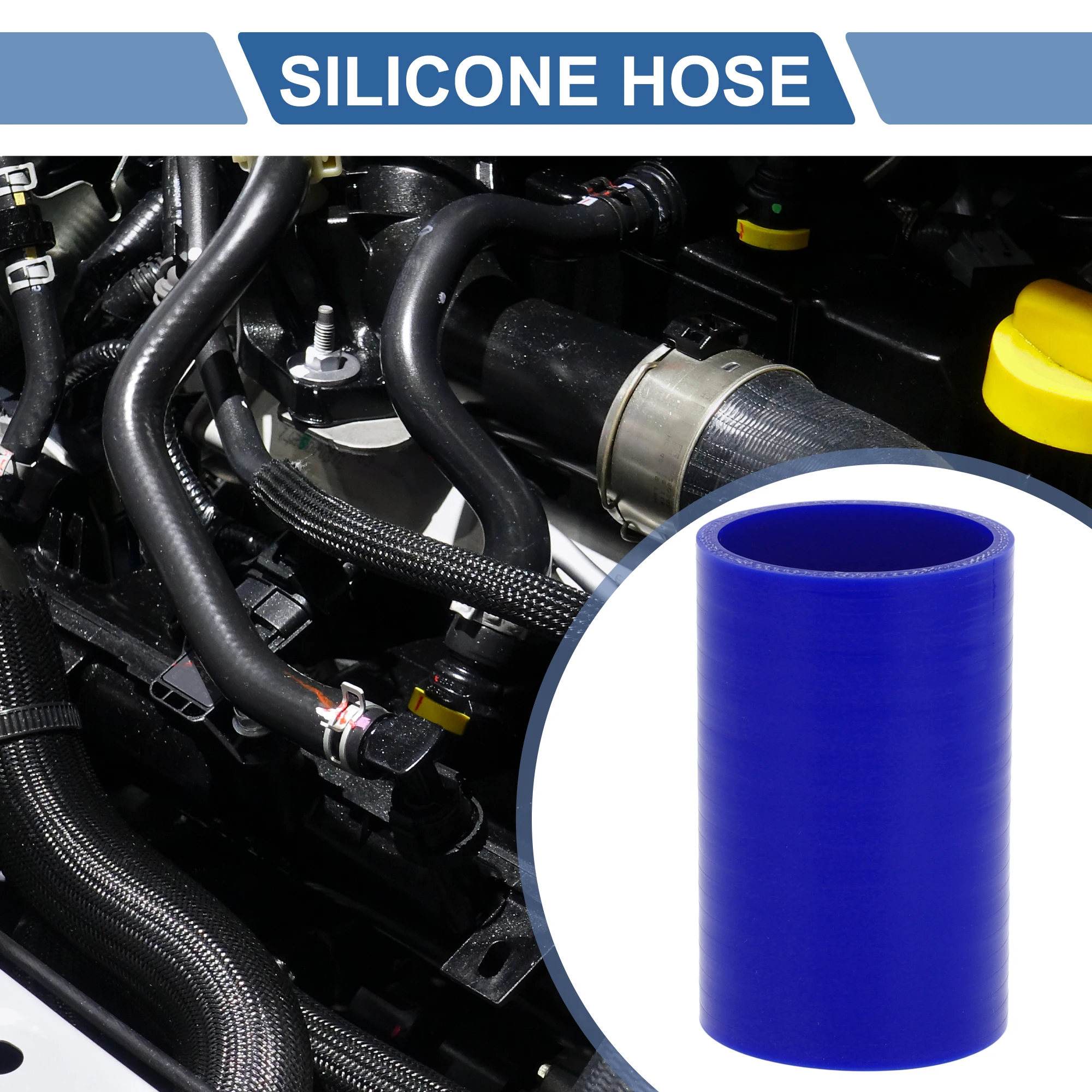 UXCELL Car Silicone Hose Coolant Hose 54mm-80mm ID 100mm Length 0 Degree Blue Car Accessories Universal Silicone Hoses for Cars