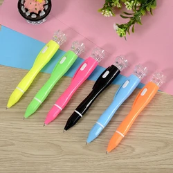 A11 rose LED lamp light pen ballpoint pen with light multifunctional flashlight at night can be customized LOGO for students st