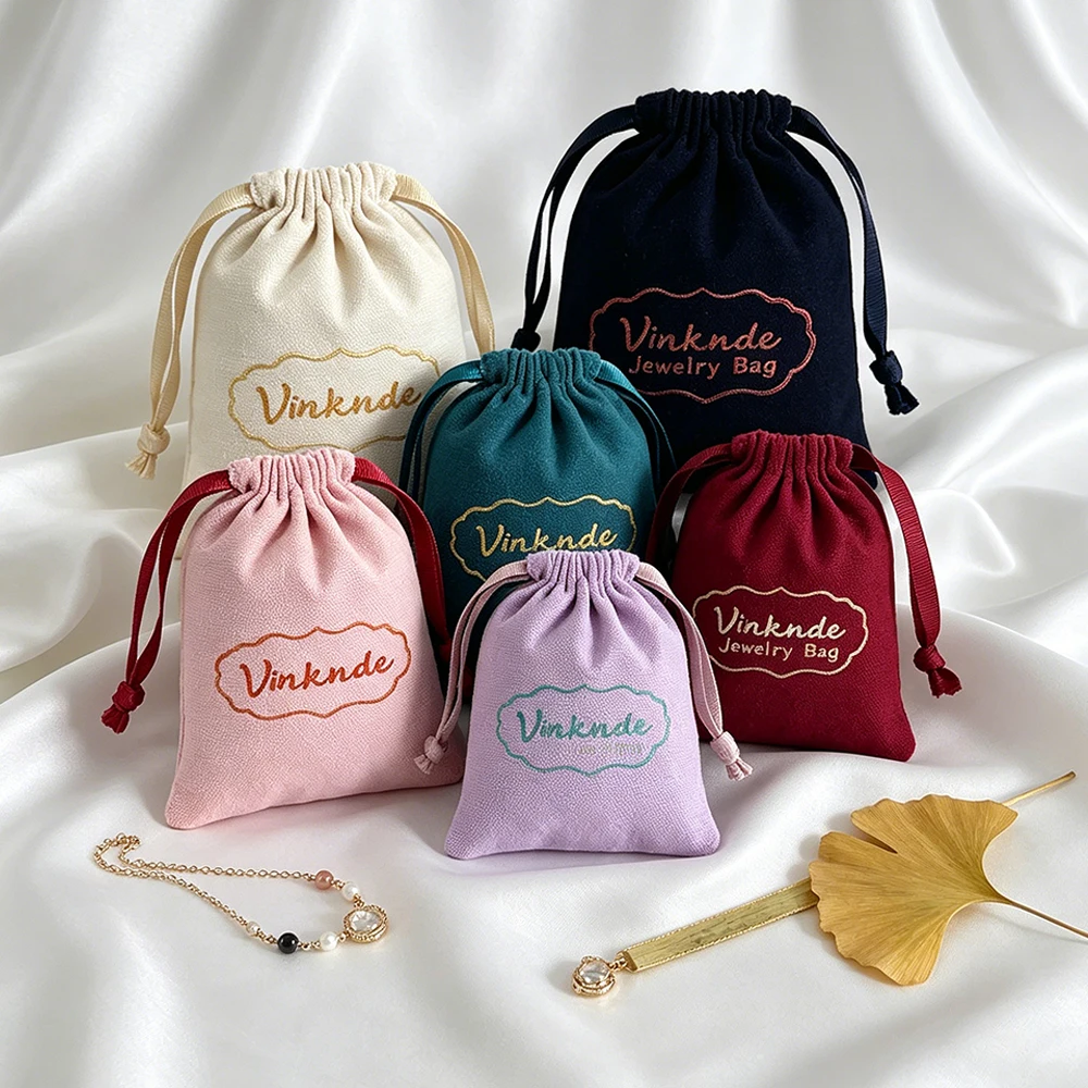 

100Pack Cotton Jewelry Bag Canvas Muslin Drawstring Packaging Pouches For Brooch Key Oil Rings Earrings Perfume Candy Organizer