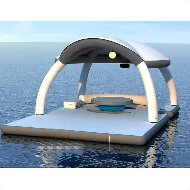 Swimming float in water outdoor for 6 persons inflatable sofa Seated dock platform Water Lounge Raft Inflatable Floating Island