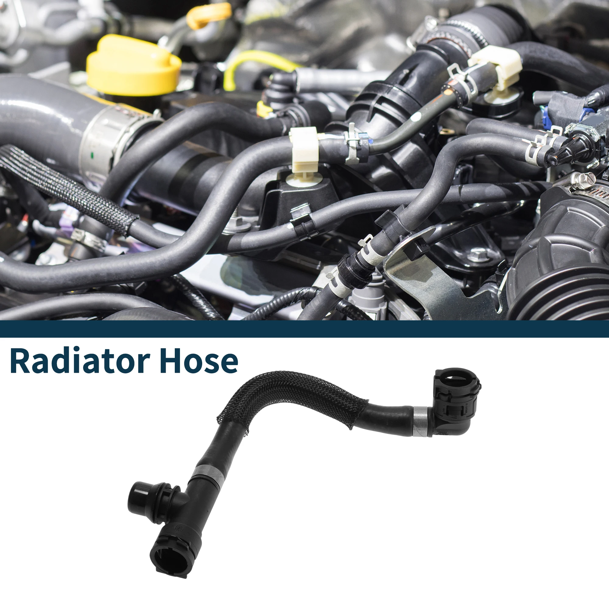 Motoforti المبرد خرطوم سخان خرطوم المبرد المخرج خرطوم الأنابيب لسيارات BMW 540Li G38 3.0T 16-19 No.17128602612 أنبوب التبريد