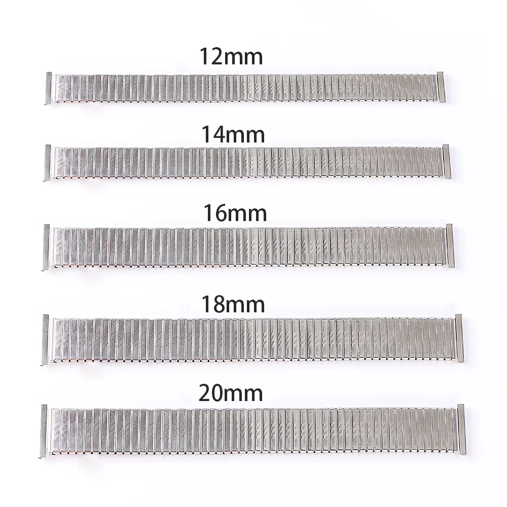 Stainless Steel Elastic Wristband with Spring Telescopic for Rolex High Quality Watchband for Seiko Men Women Watch Accessories
