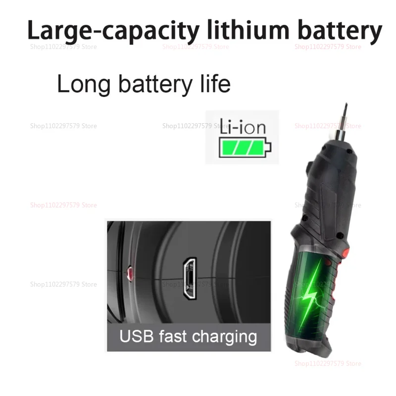 طقم مفك براغي كهربائي لاسلكي 3.6 فولت 1800 مللي أمبير بطارية أدوات صيانة منزلية محمولة مثالية لإصلاح المنزل #2